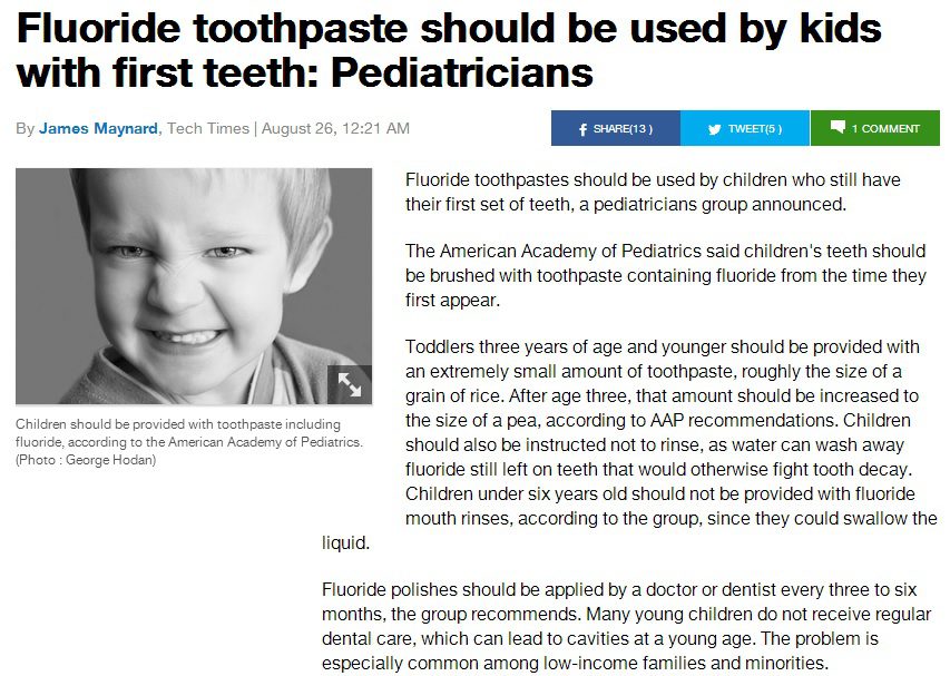 Flouride Toothpaste
