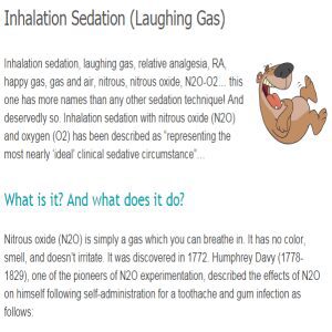 Inhalation Sedation (Laughing Gas)