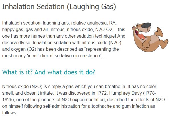 Inhalation Sedation (Laughing Gas)